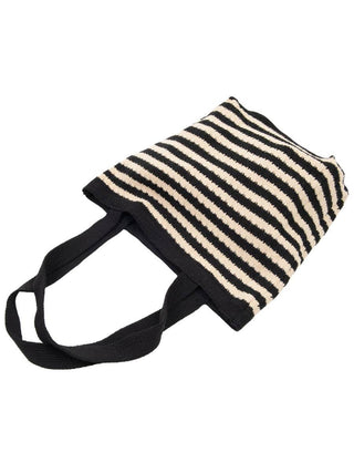 Striped Sweater Tote Bag - Verte Boutique