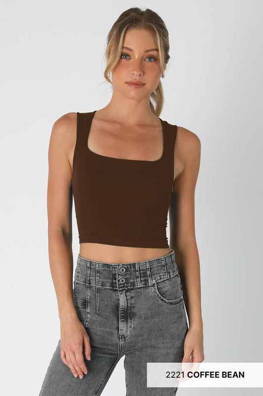 Seamless Square Neck Top
