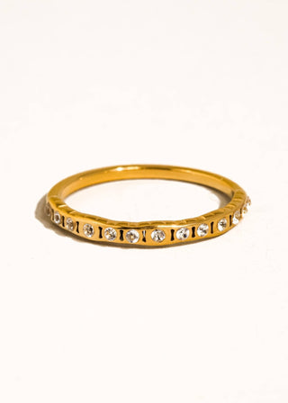 Non - Tarnish Thin CZ Band - Verte Boutique