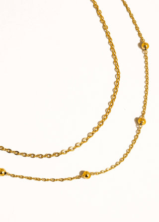 Pennie 18K Gold Non - Tarnish Layered Chain Anklets - Verte Boutique