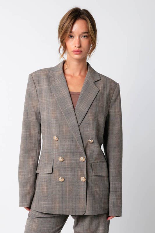 Plaid Blazer