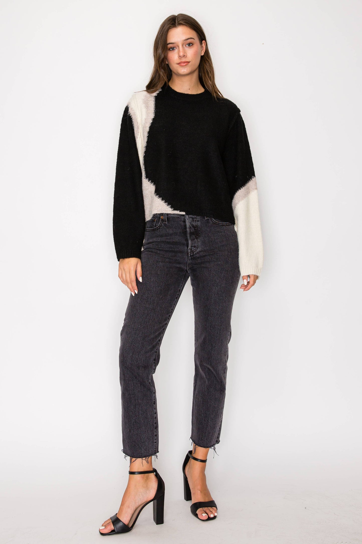 Oversized Geo Sweater