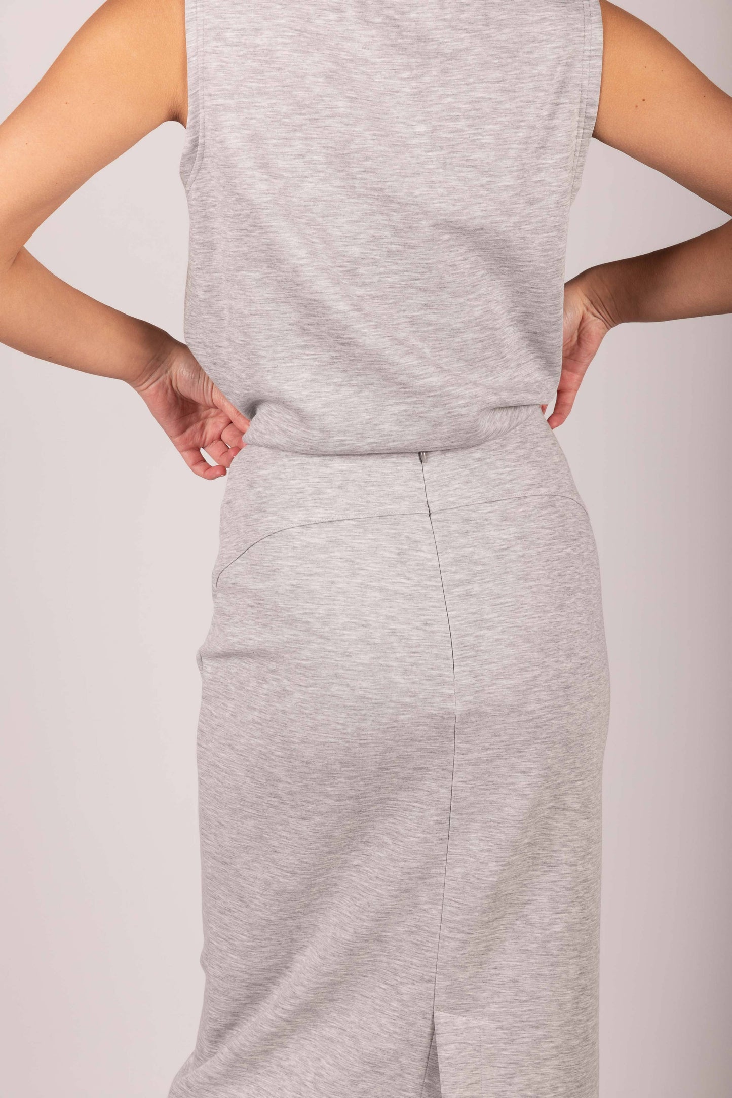 Butter Modal Back Slit Pencil Skirt