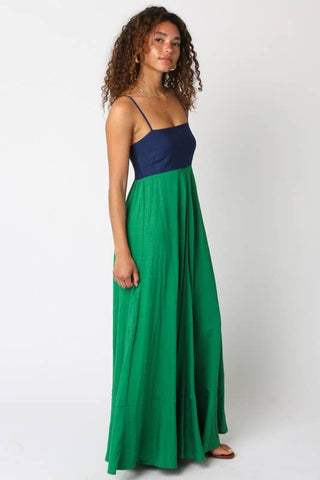 Colorblock Maxi Dress - Verte Boutique