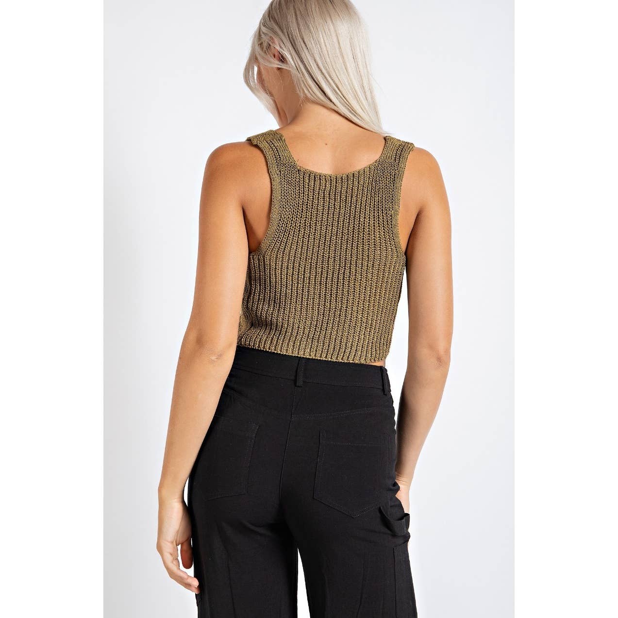 Sweater Knit Crop Vest