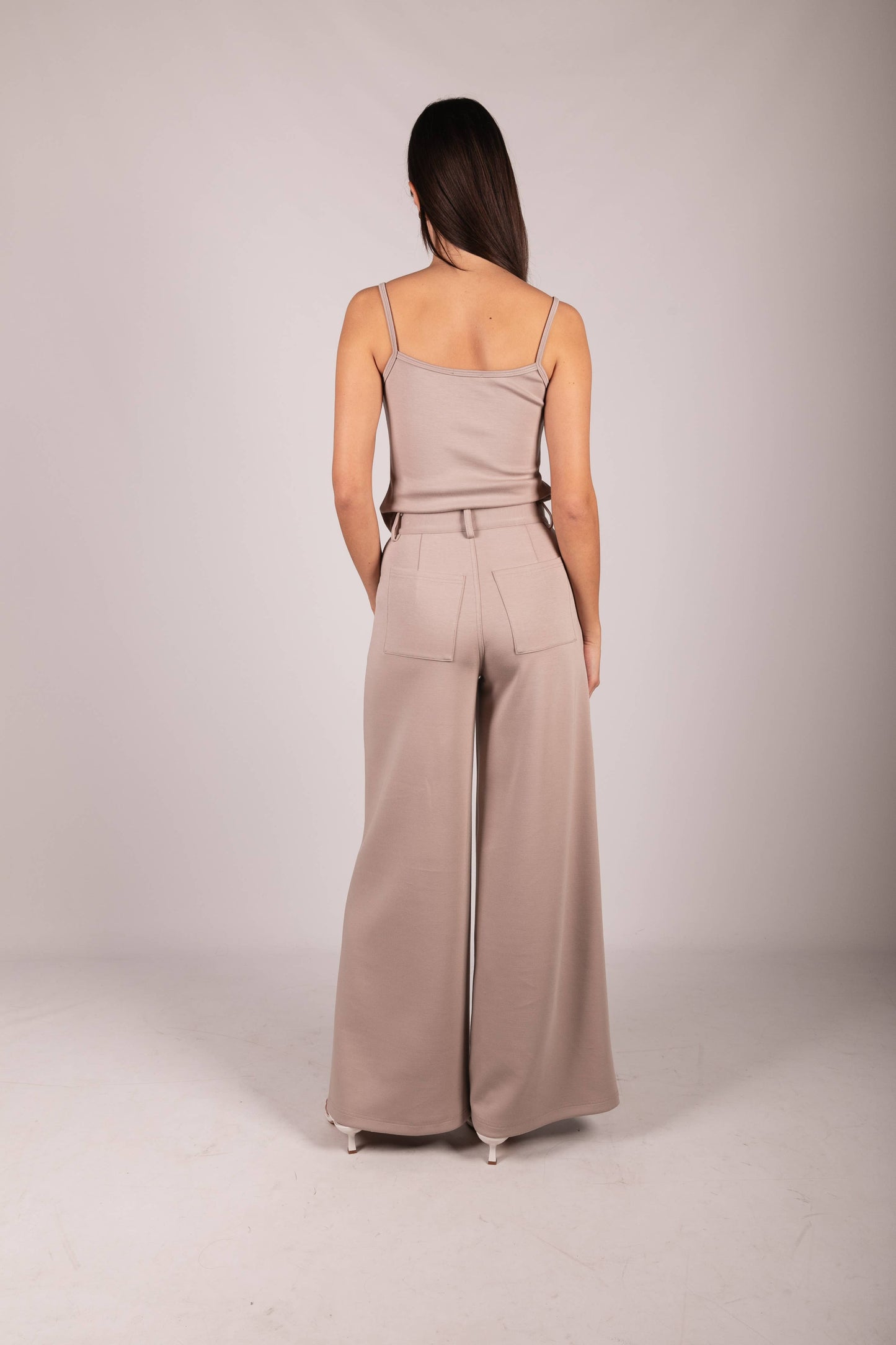 Butter Modal Pleated Wide Leg Trousers