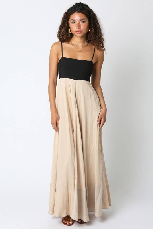 Colorblock Maxi Dress