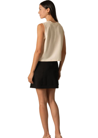 Butter Modal Piping Detailed Mini Skirt - Verte Boutique