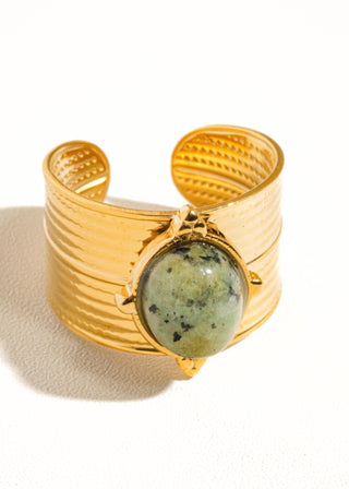 Bold Stone Adjustable Ring - Verte Boutique