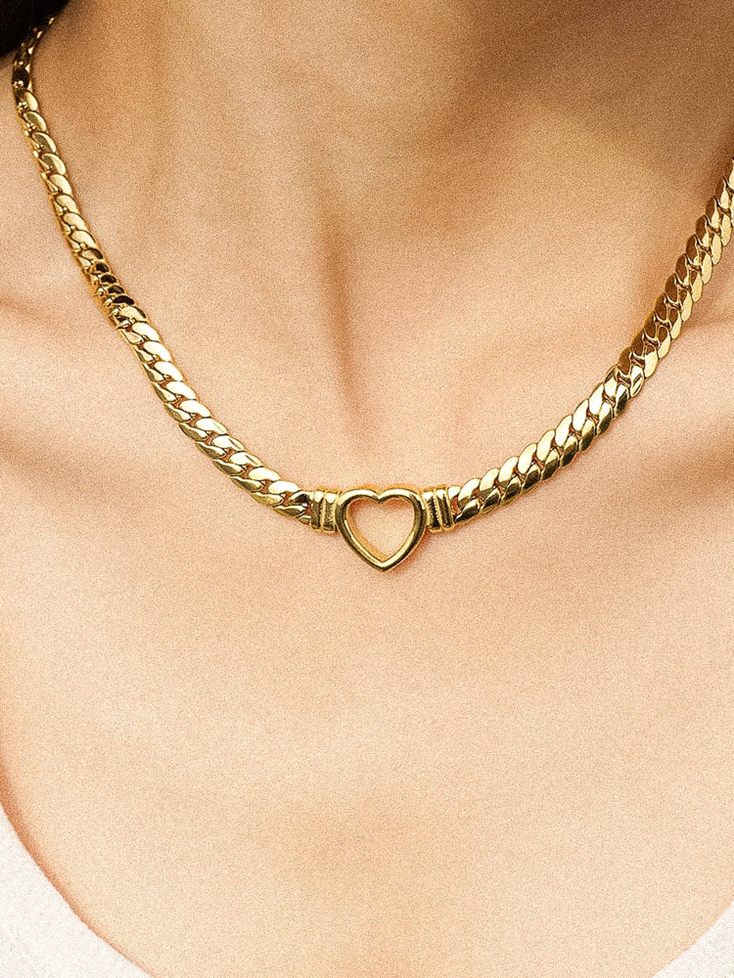 Heart Snake Chain Necklace