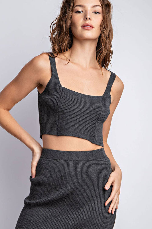 Front Panel Crop Top