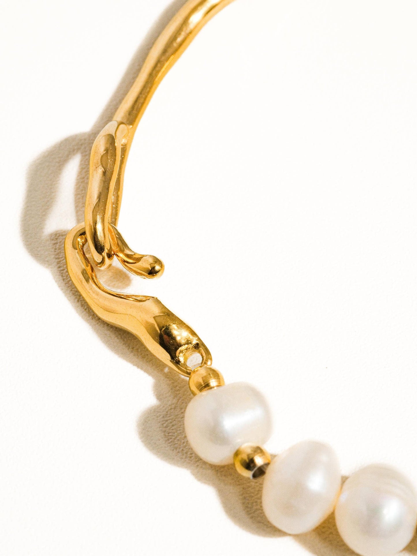 Natural Pearl Gold Bracelet