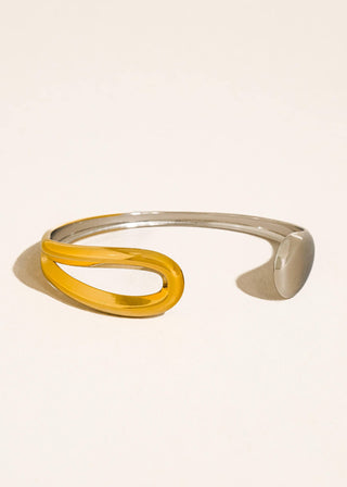 Gold & Silver Non - Tarnish Open Cuff Bracelet - Verte Boutique