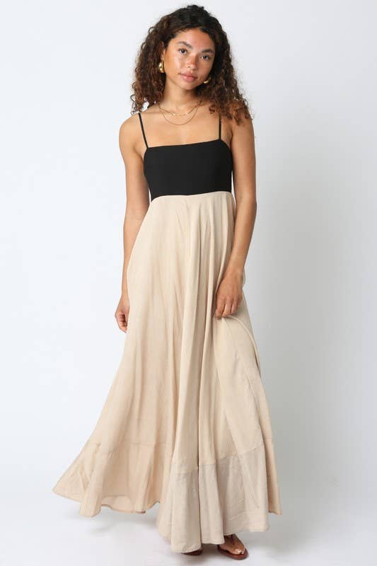 Colorblock Maxi Dress