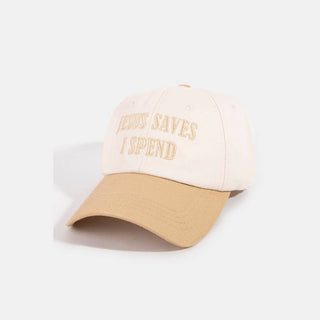 Jesus Saves I Spend Hat - Verte Boutique