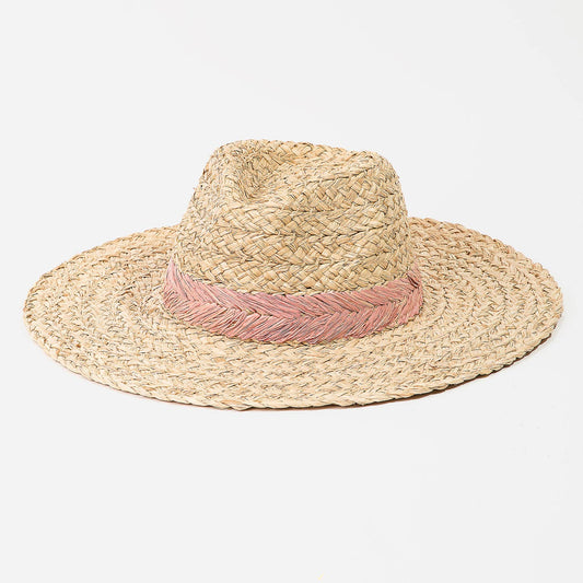 Braided Leaf Straw Hat
