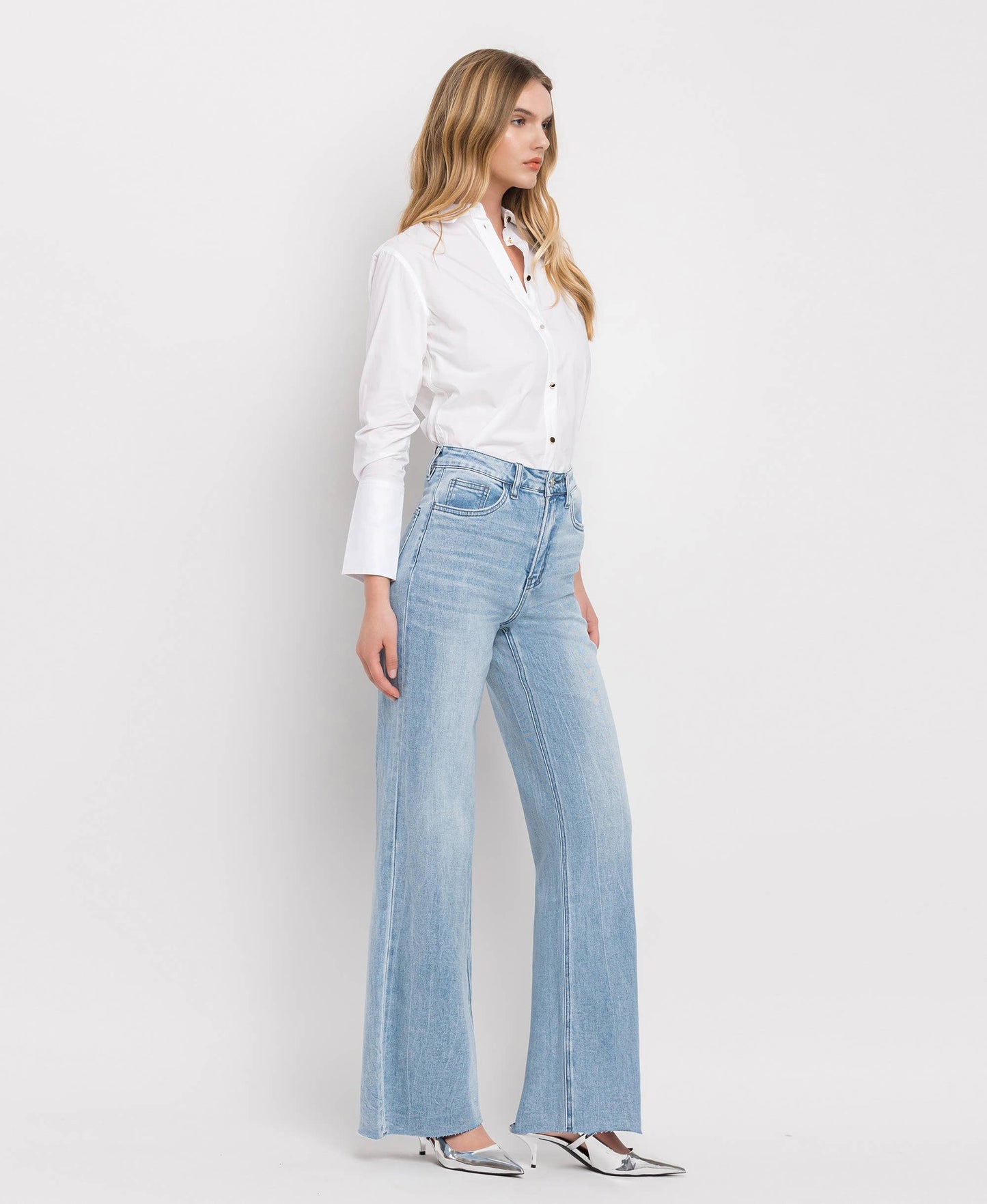 Super High Rise Wide Leg Jeans