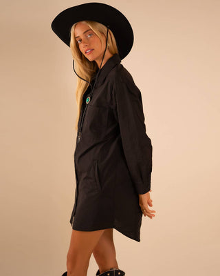 Poplin Shirt Dress - Verte Boutique