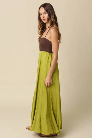 Colorblock Maxi Dress - Verte Boutique