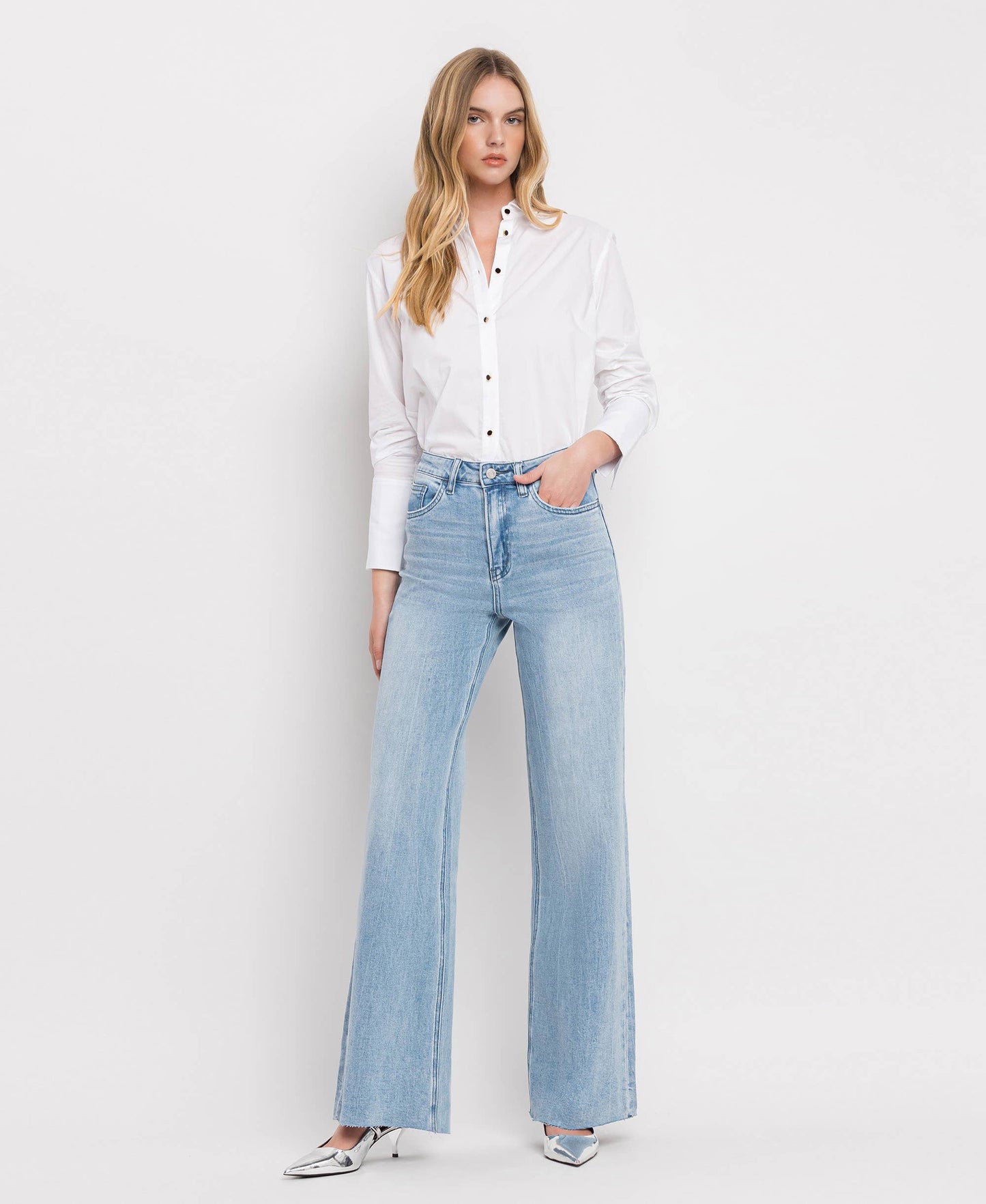 Super High Rise Wide Leg Jeans