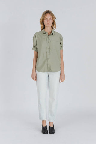 Short Sleeve Button Up Shirt - Verte Boutique