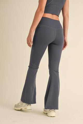 High Waist Crossover Flare Legging - Verte Boutique