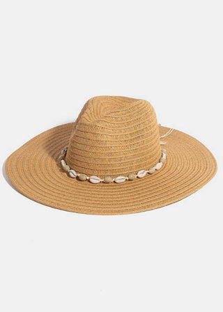 Sea Shell Floppy Straw Hat - Verte Boutique