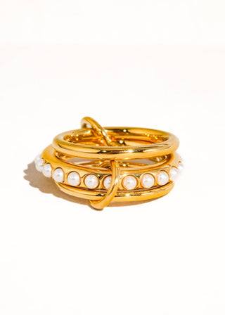 Multi Stack Pearl Band Ring - Verte Boutique