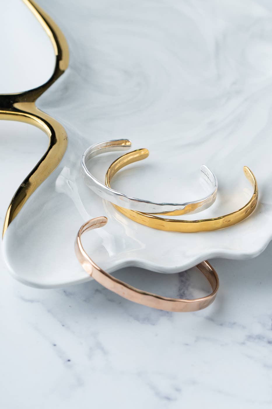 Hammered Adjustable Bangles