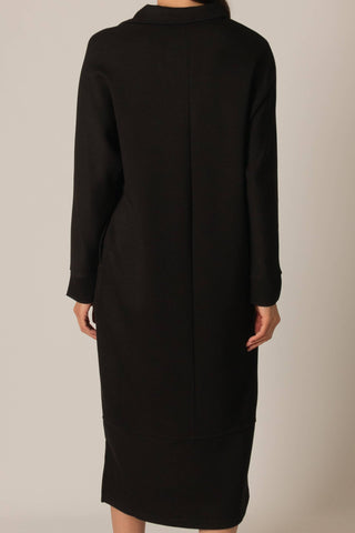 Butter Modal Collared Long Sleeve Dress - Verte Boutique