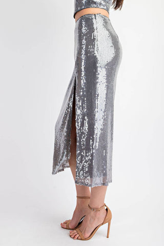 Sequin Midi Skirt - Verte Boutique