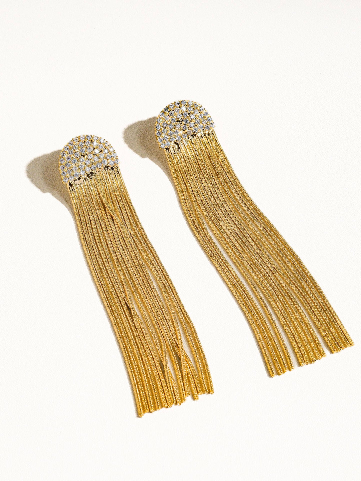 Rhinestone Fringe Earring