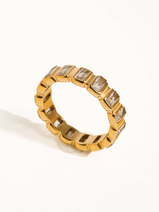 Gold Rhinestone Ring - Verte Boutique