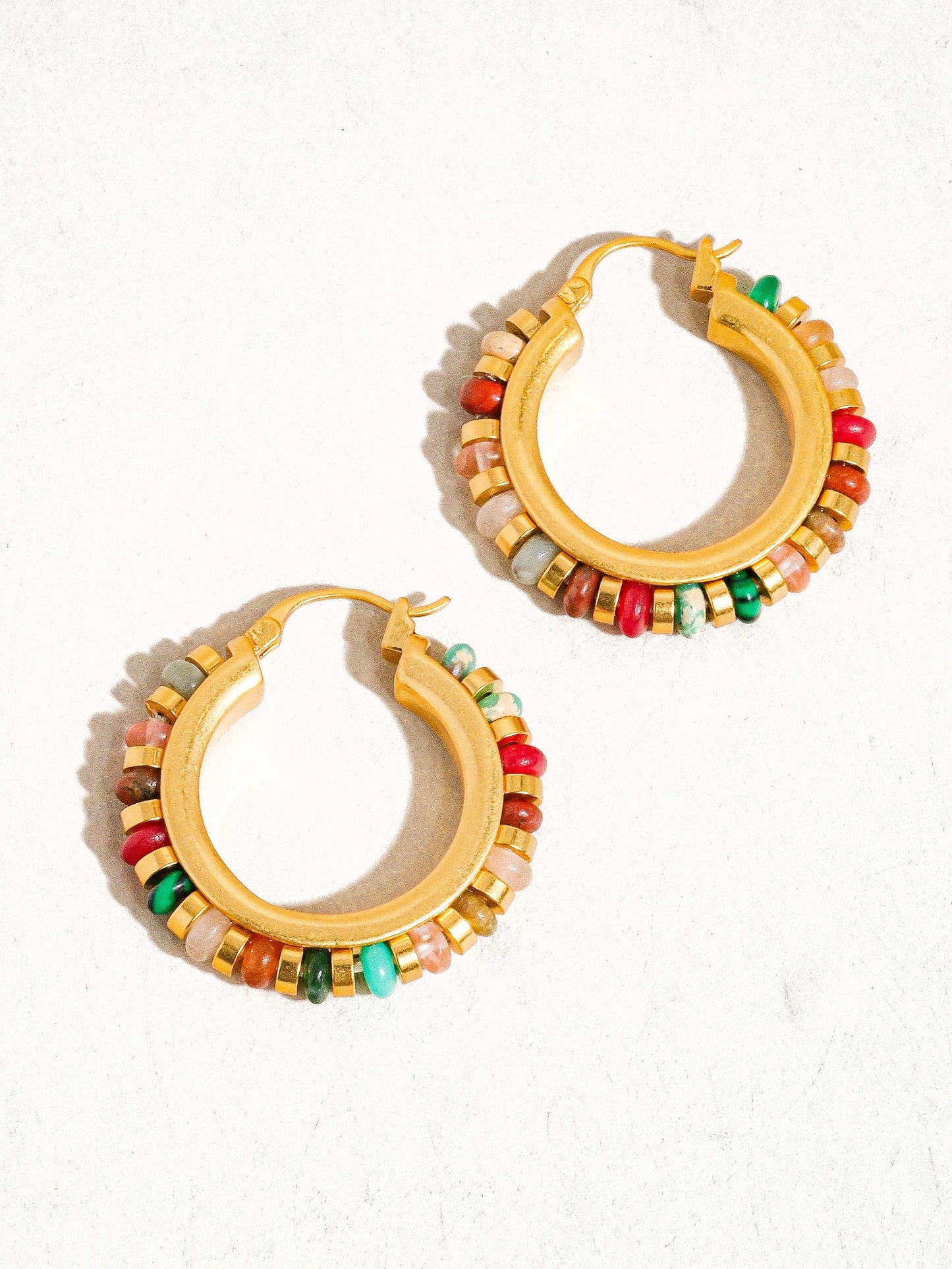 Beaded Hoop Earring