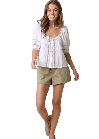 Chic Utility Woven Cargo Shorts - Verte Boutique