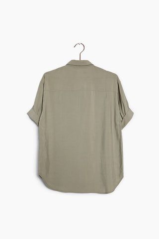 Short Sleeve Button Up Shirt - Verte Boutique