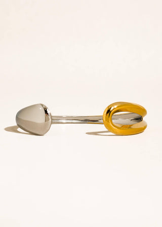 Gold & Silver Non - Tarnish Open Cuff Bracelet - Verte Boutique