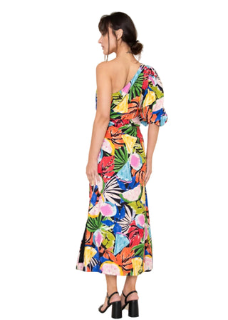 Tropical One Shoulder Maxi Dress - Verte Boutique