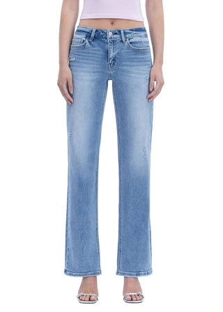 Mid Rise Slim Wide Jeans - Verte Boutique