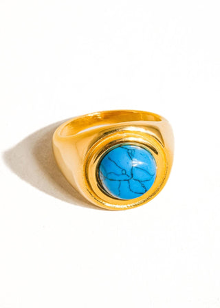 Turquoise Stone Ring - Verte Boutique