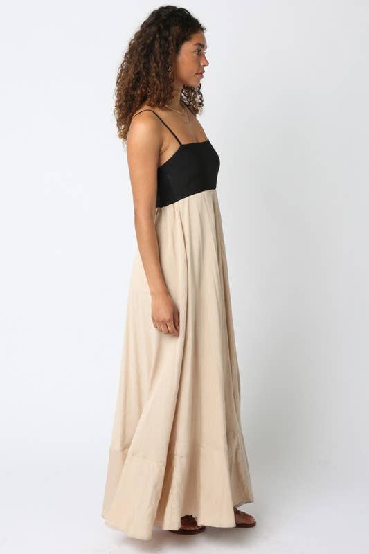 Colorblock Maxi Dress
