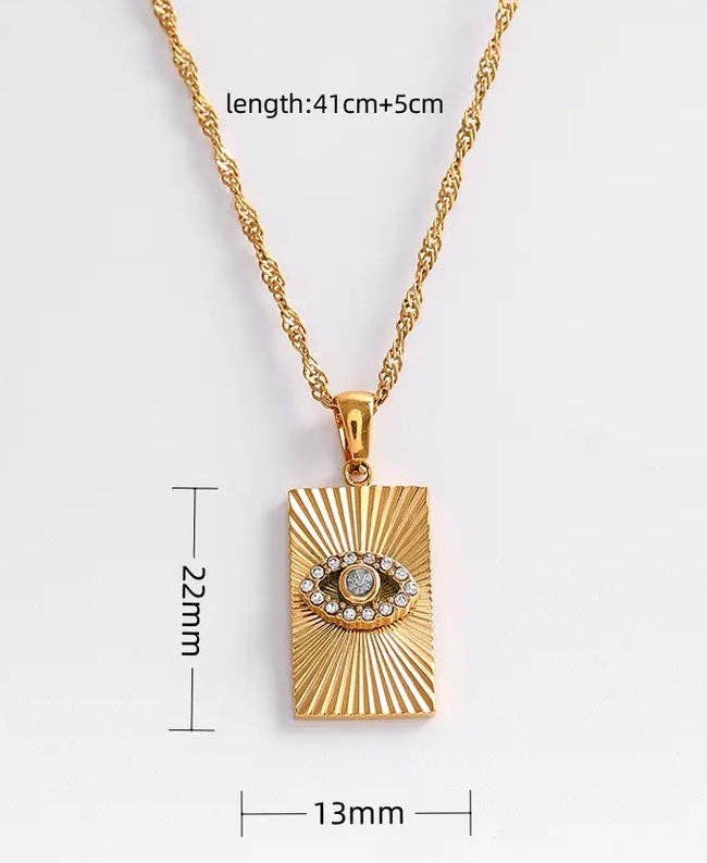 Evil Eye Talisman Tag Pendent