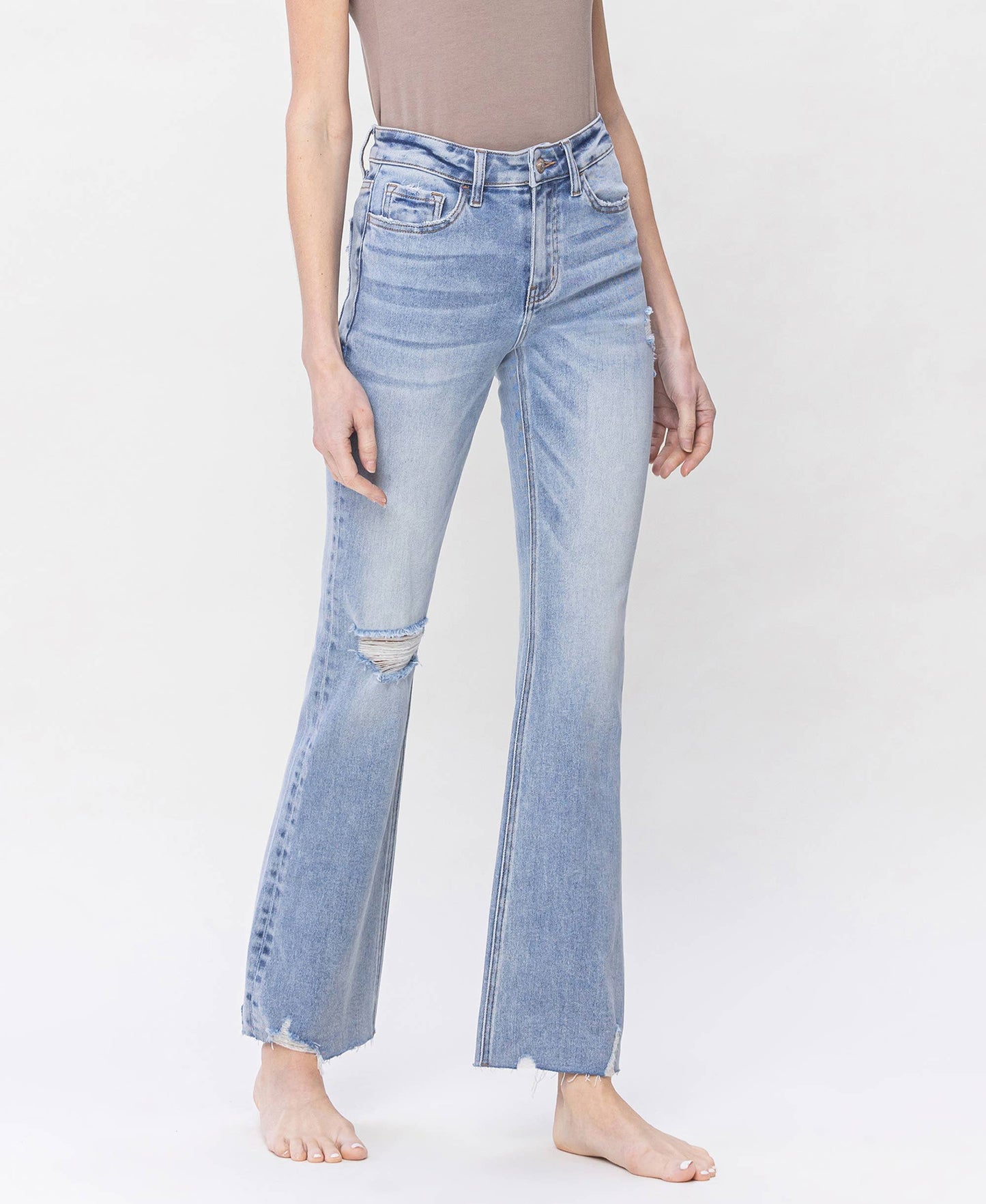 High Rise Relaxed Bootcut Jeans