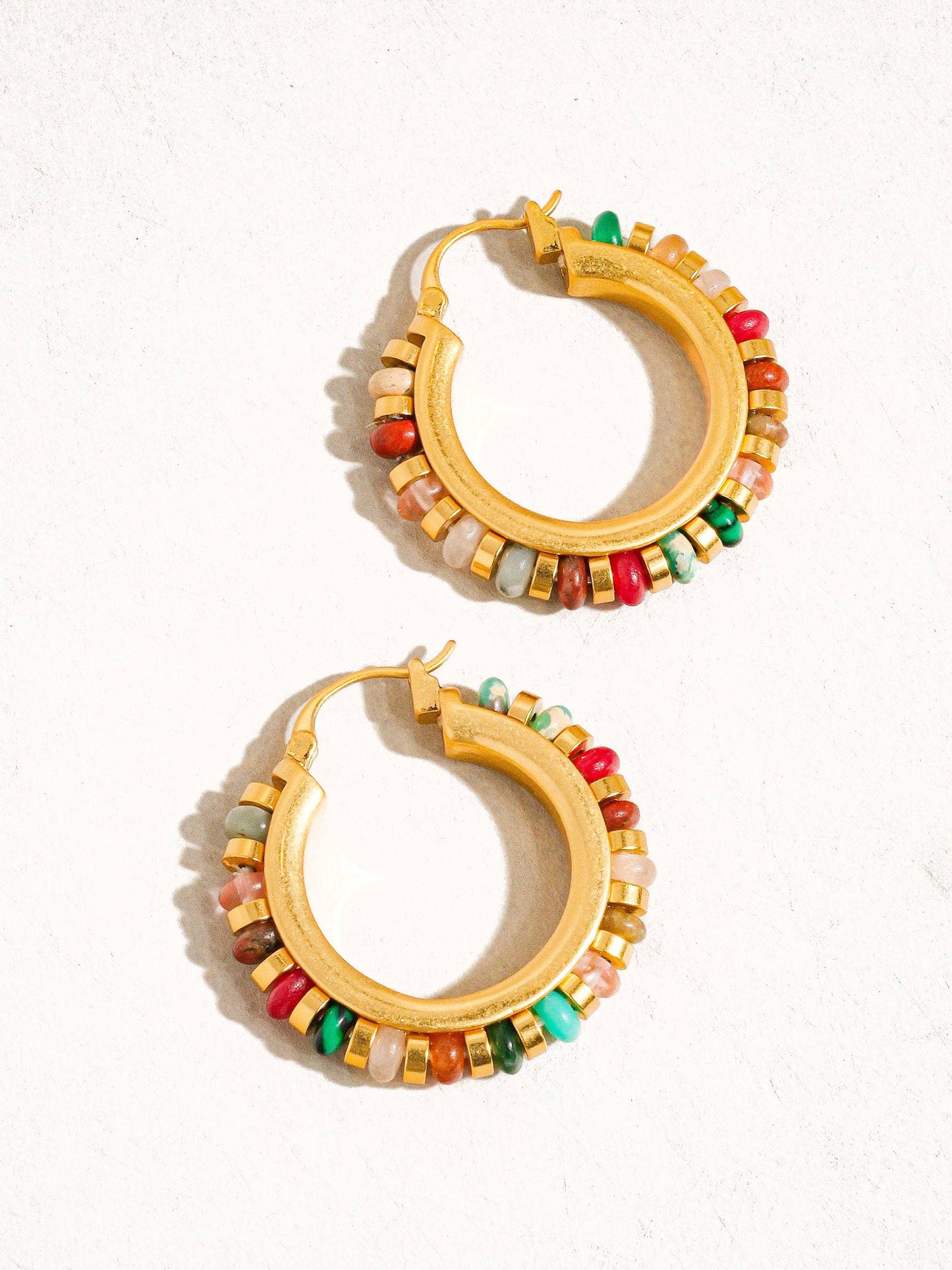 Beaded Hoop Earring