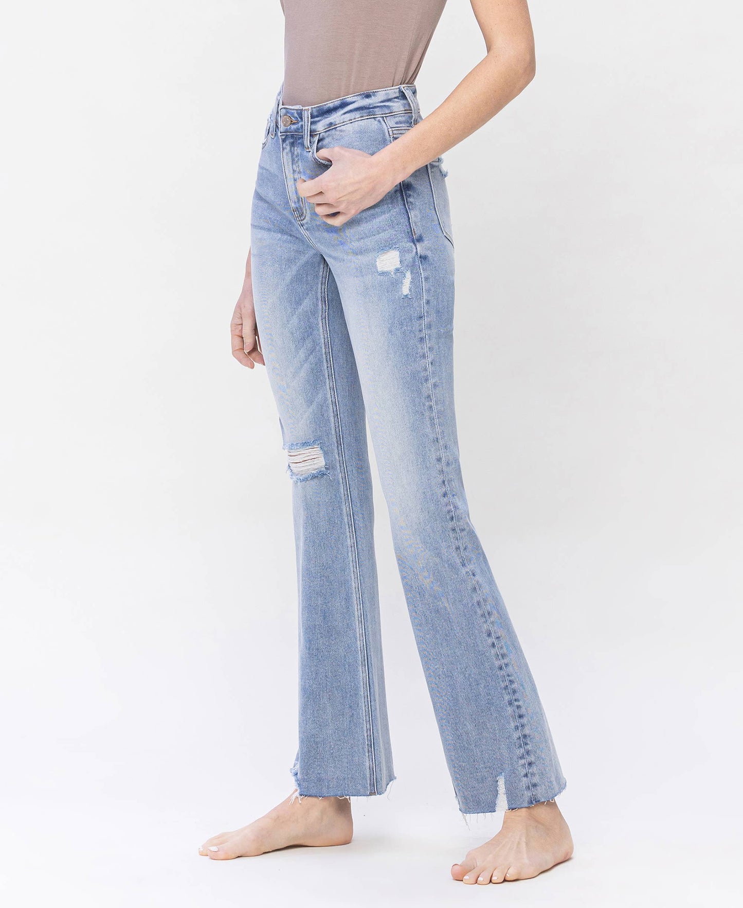 High Rise Relaxed Bootcut Jeans