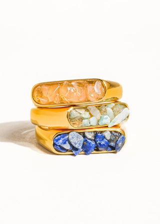 Crushed Crystal Ring - Verte Boutique