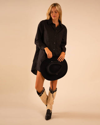 Poplin Shirt Dress - Verte Boutique
