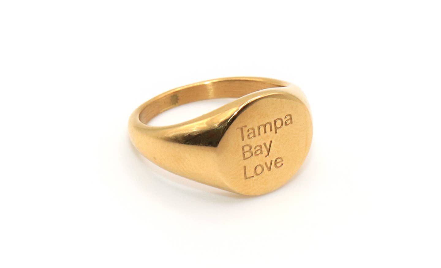 Gold Signet Ring - Tampa Bay Love