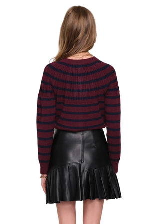 Faux Leather Pleated Mini Skirt - Verte Boutique