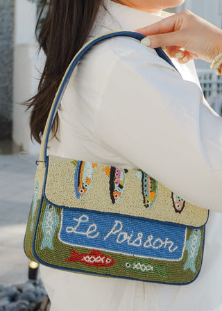 Sardine Beaded Shoulder Bag - Verte Boutique